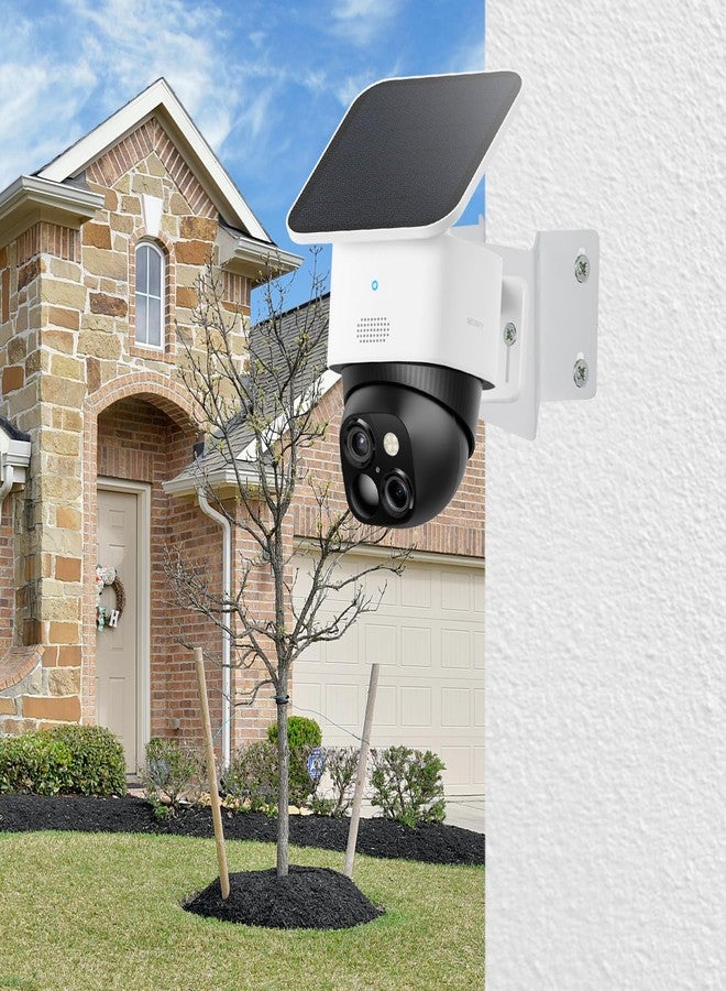 OYOCAM Metal Exterior Outside Wall Corner Mount for Security Camera, Metal Corner Mount Compatible with Eufy SoloCam S340/S330/E30 Surveillance Camera System for Outdoor and Indoor, White - Image 2