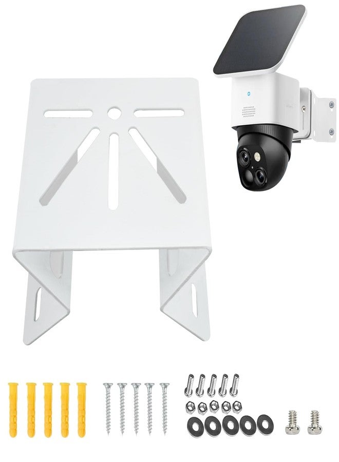 OYOCAM Metal Exterior Outside Wall Corner Mount for Security Camera, Metal Corner Mount Compatible with Eufy SoloCam S340/S330/E30 Surveillance Camera System for Outdoor and Indoor, White - Image 1