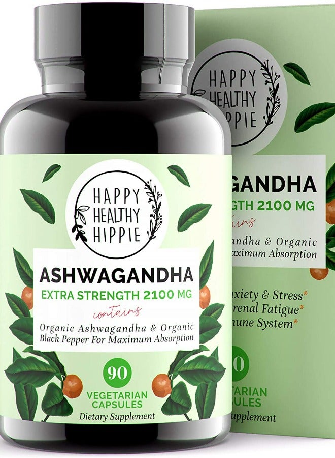 HAPPY HEALTHY HIPPIE Ashwagandha 2100mg 90 Capsules
