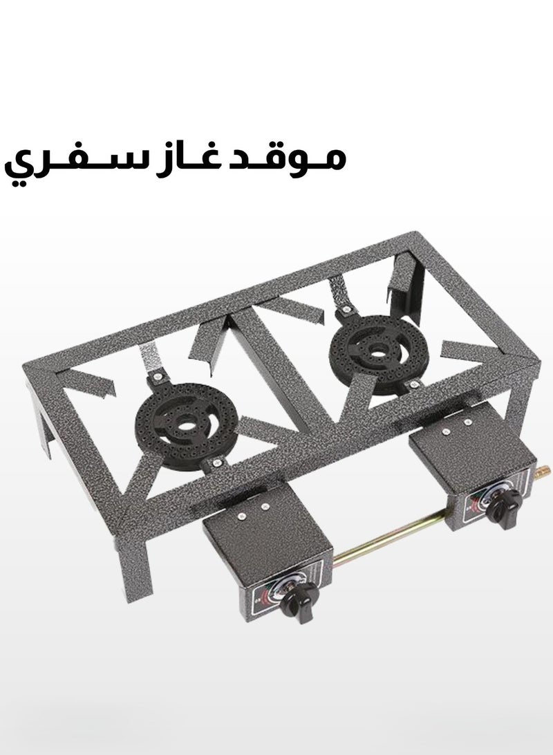 راني موقد غاز عينين لون رمادي - Image 1