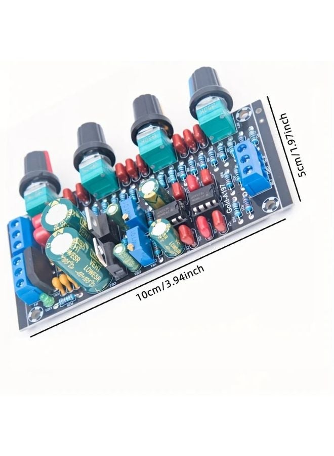 1pc NE5532 Preamp Module Dual Band Adjustable Voltage Regulator 4 Section Frequency Mixing - Image 3