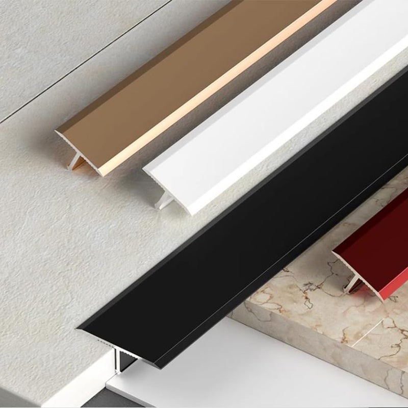 Stainless Steel Threshold Strip,Cover Strips, Aluminum Stove Counter Gap Cover, Metal Laminate Floor Strip, Floor Edging Trim Strip for Joining Floor Gaps(Purplegold,L 90 x W 2CM (36" x 3/4")) - Image 2