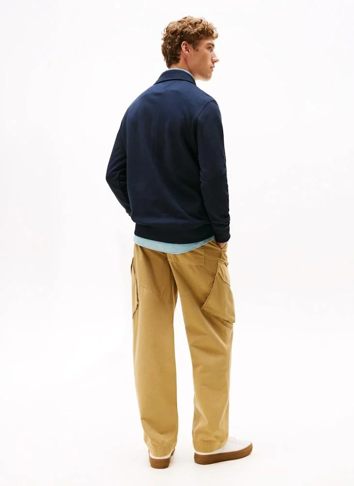 TOMMY HILFIGER Logo Half Zip Sweatshirt