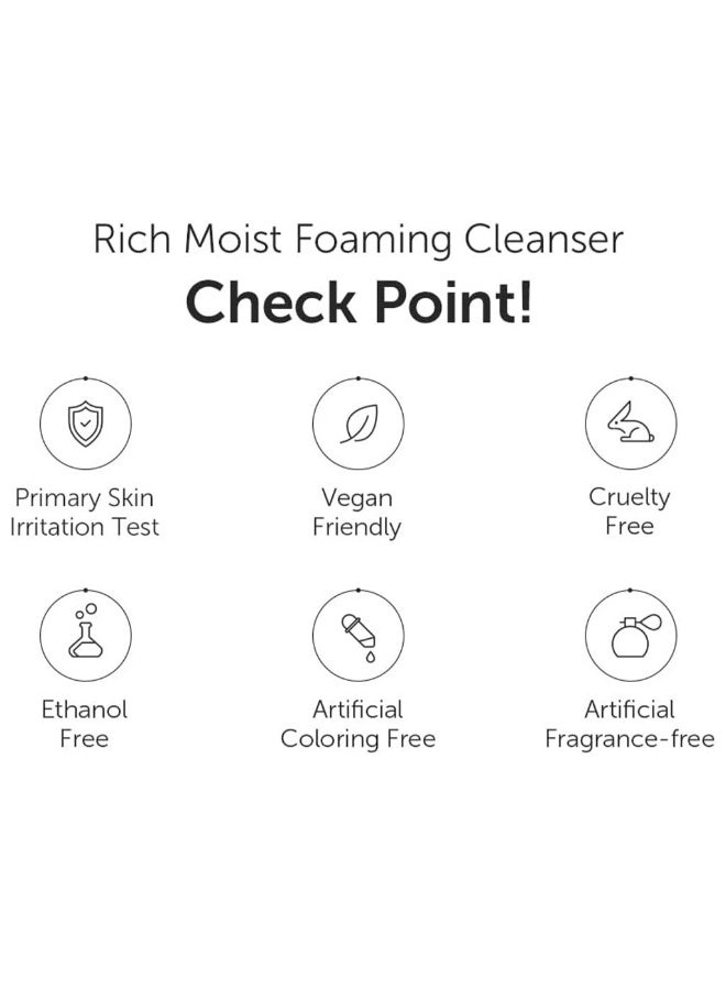 DearKlairs Rich Moist Moisturizing And Soothing Foaming Facial Cleanser 100 ML - Image 1