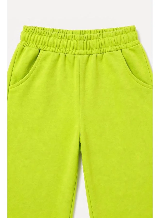 Perendi Elastic Comfortable Cut Pocketed Unisex Sweatpants for Boys and Girls.