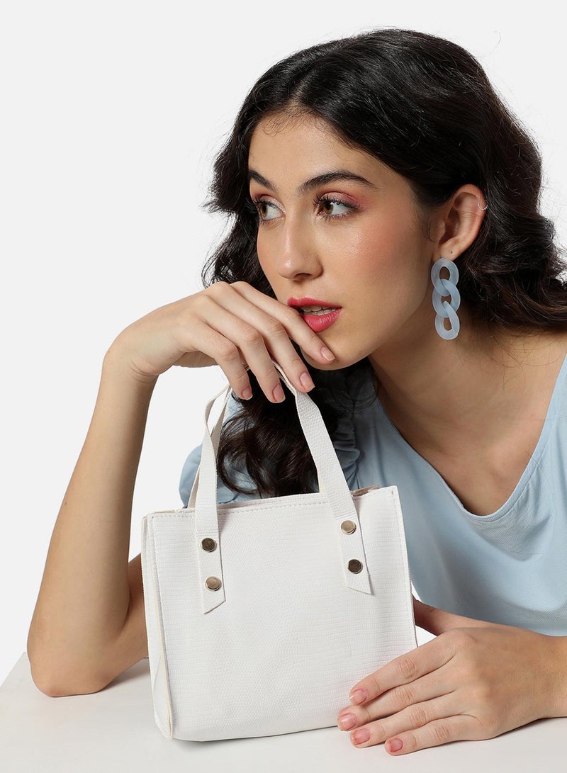 Haute Sauce Naomi White Handbag - Image 5