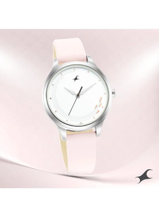 fastrack Women's Leather Analog Watch 6248SL01 - 40 mm