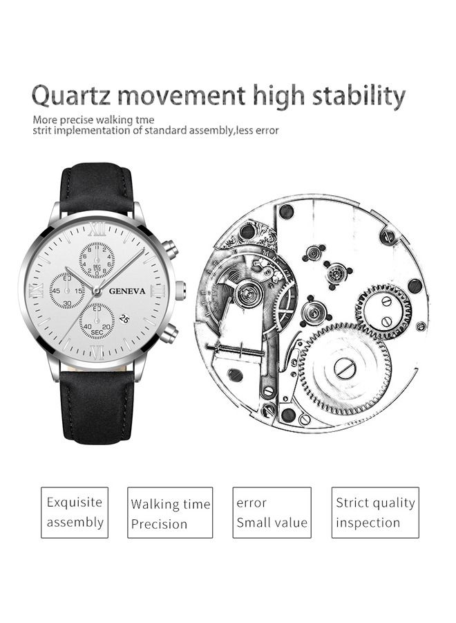 Geneva ساعة كوارتز تناظرية أنيقة للرجال - Image 2