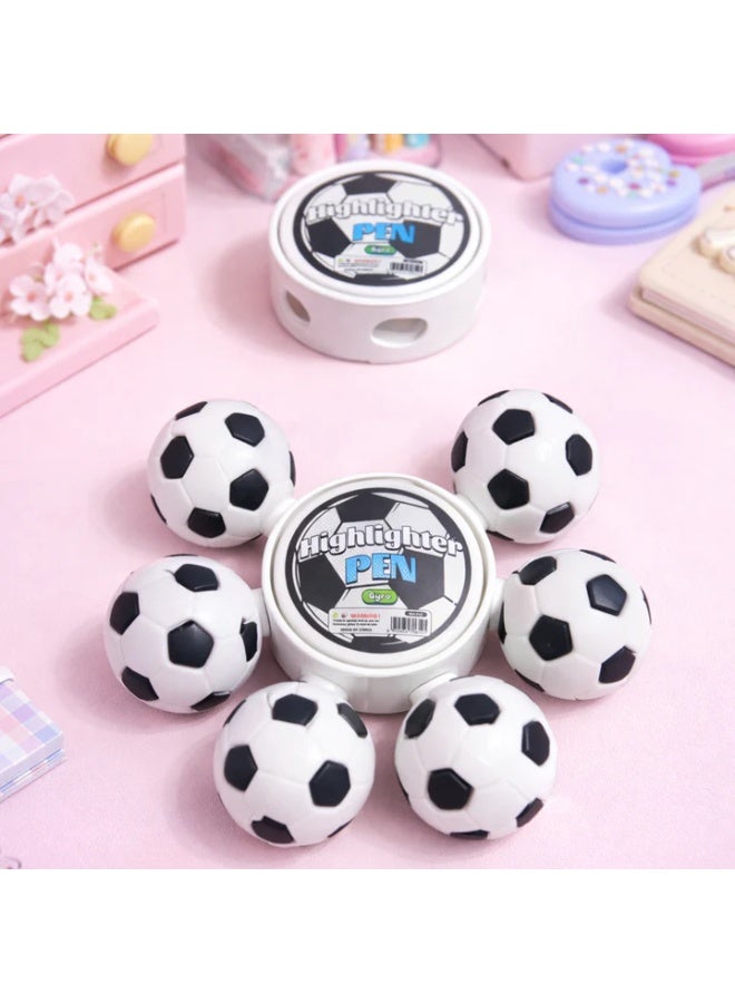 Professional league 6-in-1 spinner highlighter set with a sports theme – Multi Color Rotating Marker for Students & Kids Pack of 24 - Image 5