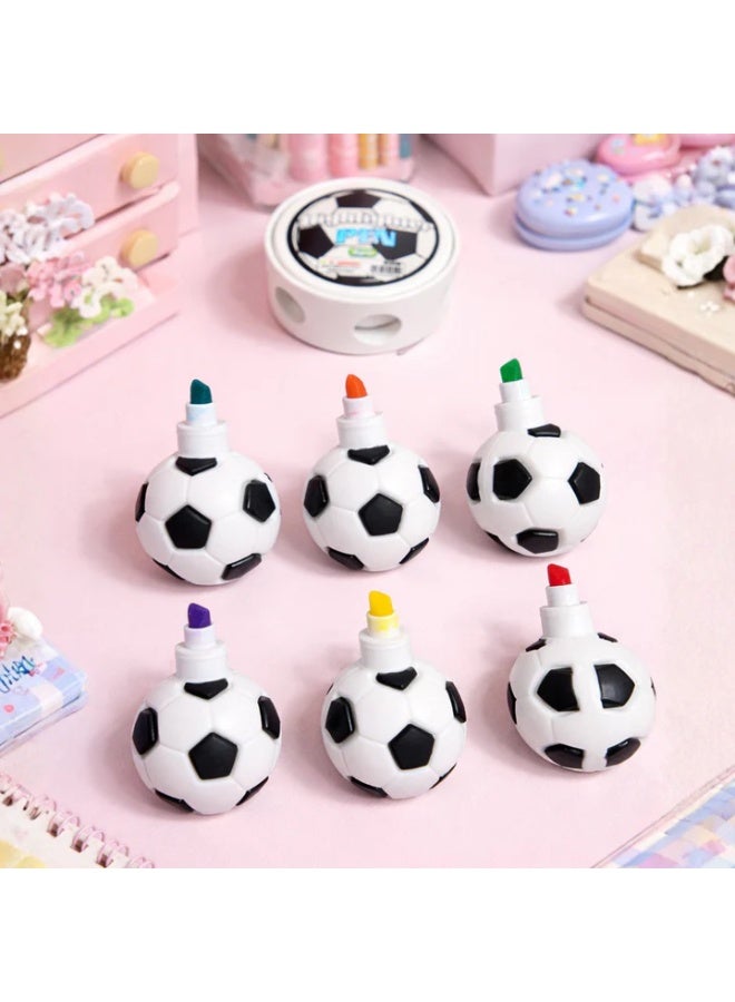 Professional league 6-in-1 spinner highlighter set with a sports theme – Multi Color Rotating Marker for Students & Kids Pack of 24 - Image 4