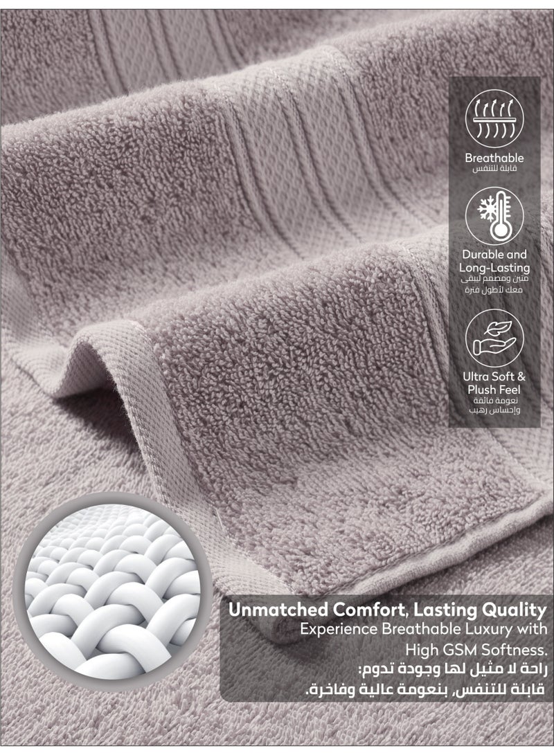 Donetella Premium 100 % Combed Cotton 2-Pcs Bath Sheet Set (85 X 172 CM) 600 GSM Large Towel, Highly Absorbent, Quick Dry,Best Towel for Bathroom, Spa And Hotel,White - Image 5
