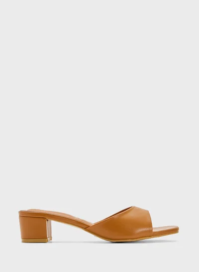ELLA Block Heel Mule Sandal