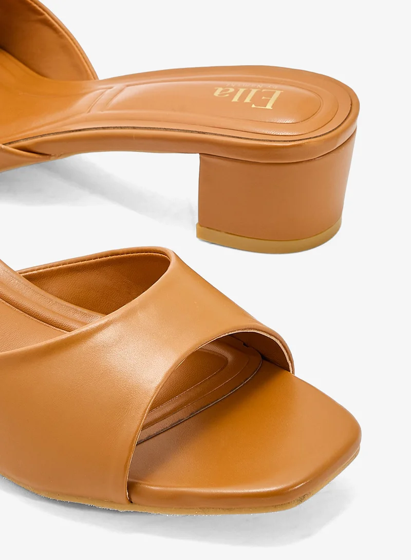 ELLA Block Heel Mule Sandal
