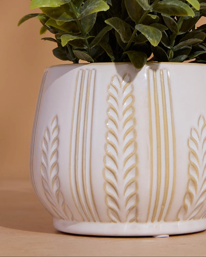 Redtag Beige Artificial Plants in Ceramic Planter – 25cm