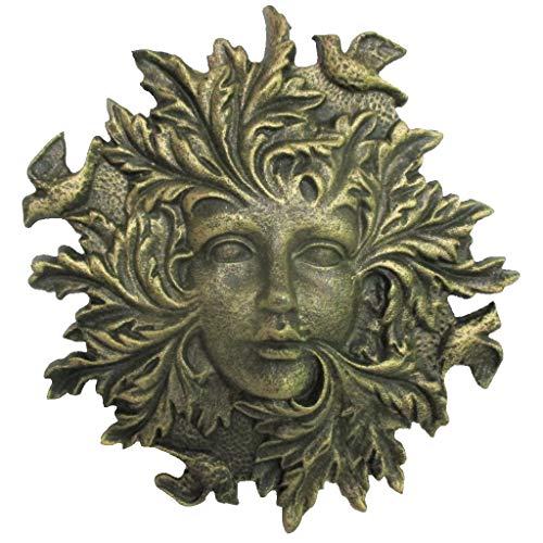 INsideOUT Unique Cast Iron Woman Bird Wall Plaque - Image 3
