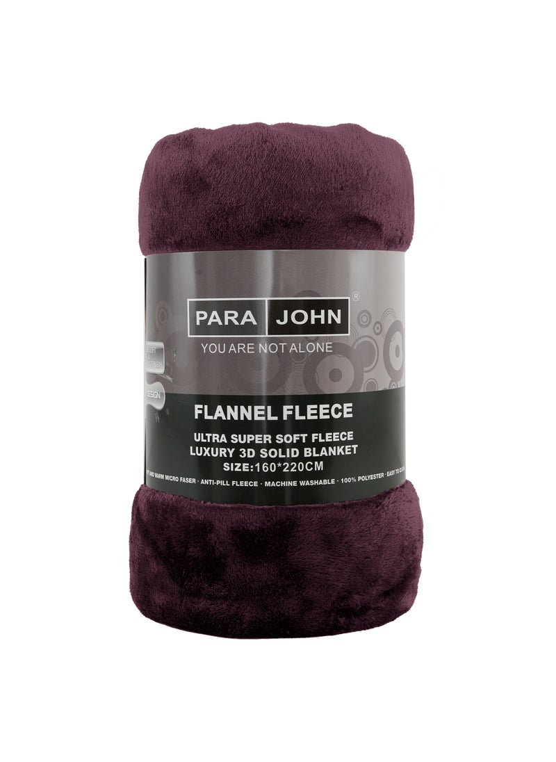 Flannel Fleece Blanket Double For All Season Fluffy Blanket Warm Bed Throws For Sofa & Bed Comfortable And Soft Double Flannel Fleece Blanket