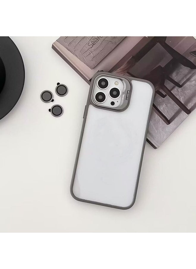 Generic Creative Invisible Stand For Iphone 15 Pro Max Case Suitable For Iphone Camera Film Transparent Digital Computer/For Iphone Protective Cover-Color:Gray-Applicable Model:For Iphone16  - Image 1