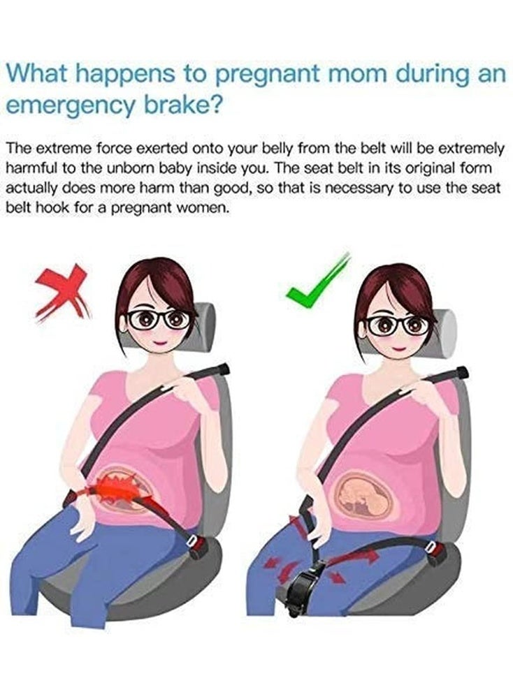 Bukela Pregnant Woman Seat Belt – Dolphin Green, Adjustable Positioner, Pregnancy Car Safety Belt - Image 3