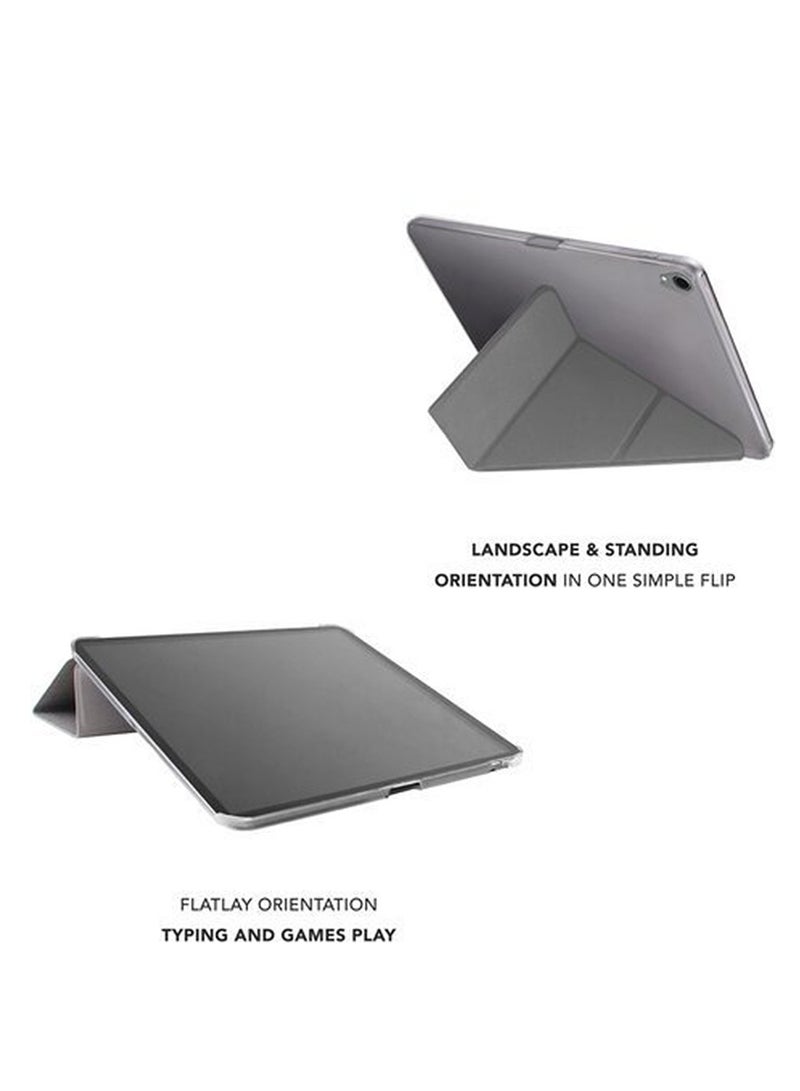 Uniq iPad Pro 10.5 Inches / iPad Air (2019) Cover, UNIQ Yorker Kanvas Case Light Grey grey - Image 2