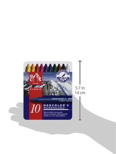 Caran d'Ache Classic Neocolor II Water-Soluble Pastels, 10 Colors - Image 3