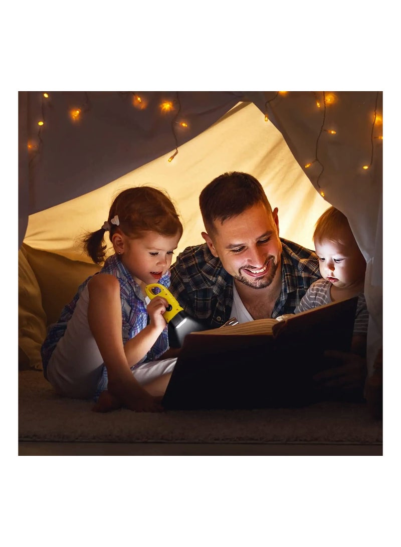 Hand Crank Solar Powered Flashlight Rechargeable Led Flashlight Gear Self Powered Charging Torch for Fishing Weather Pack 2 PCS - Image 2