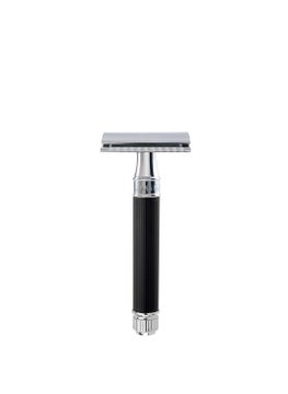 Edwin Jagger Edwin Jagger Double Edge Safety Razor With Long Handle Blue Black 