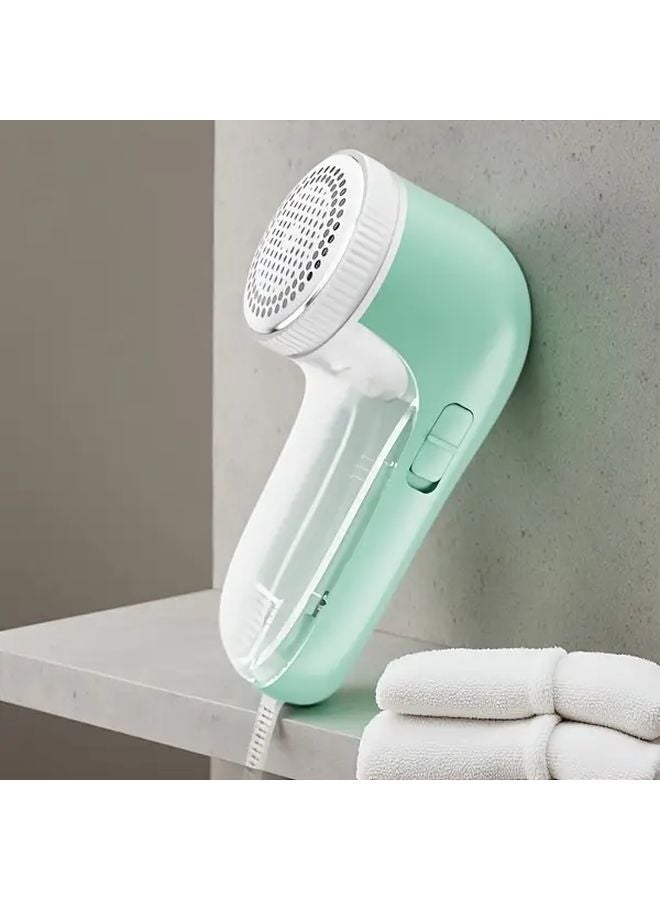 مزيل الوبر الكهربائي الأخضر للقماش 3 شفرات يعمل باليو إس بي للملابس والأثاث - Image 1