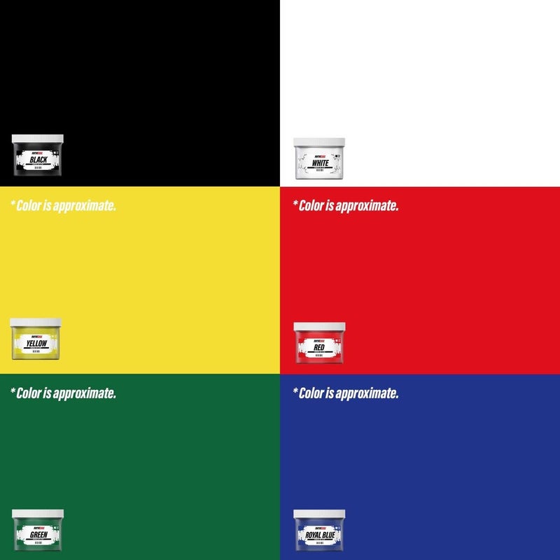 Screen Print Direct Screen Printing Ink Set - Rapid CureÂ® 6 Color Plastisol Ink for Screen Printing Fabric - Low Temperature Curing 8 oz. Plastisol Ink by Screen Print DirectÂ® - Inks for Silk Screens and Mesh - Image 2