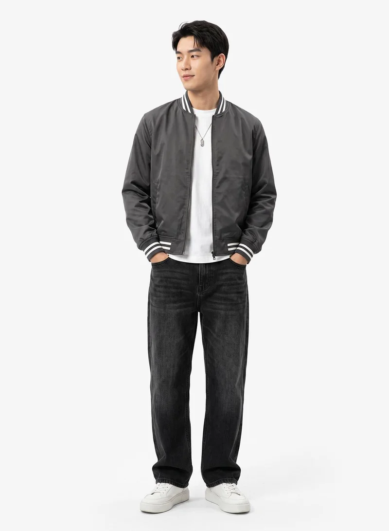 Seventy Five  Casual Zip Through Bomber Jacket for Men | Best Price UAE