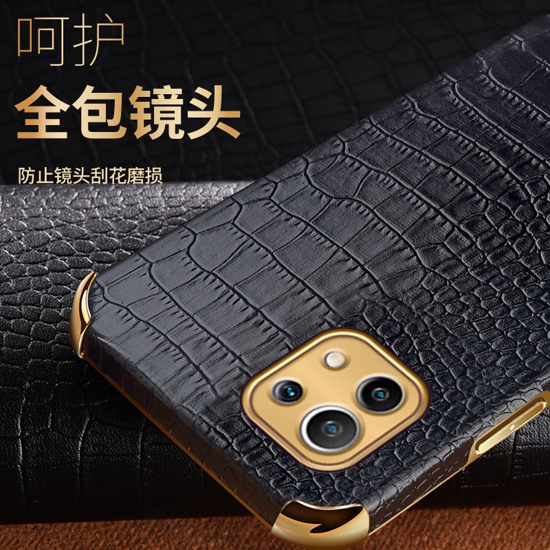 Suitable for Redmi Note12Pro Crocodile Leather Mobile Phone Case K60 Electroplated Leather A1+ Anti-Fall 10S Protective Cover 9A - Image 5