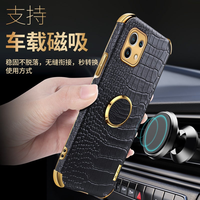 Suitable for Redmi Note12Pro Crocodile Leather Mobile Phone Case K60 Electroplated Leather A1+ Anti-Fall 10S Protective Cover 9A - Image 4