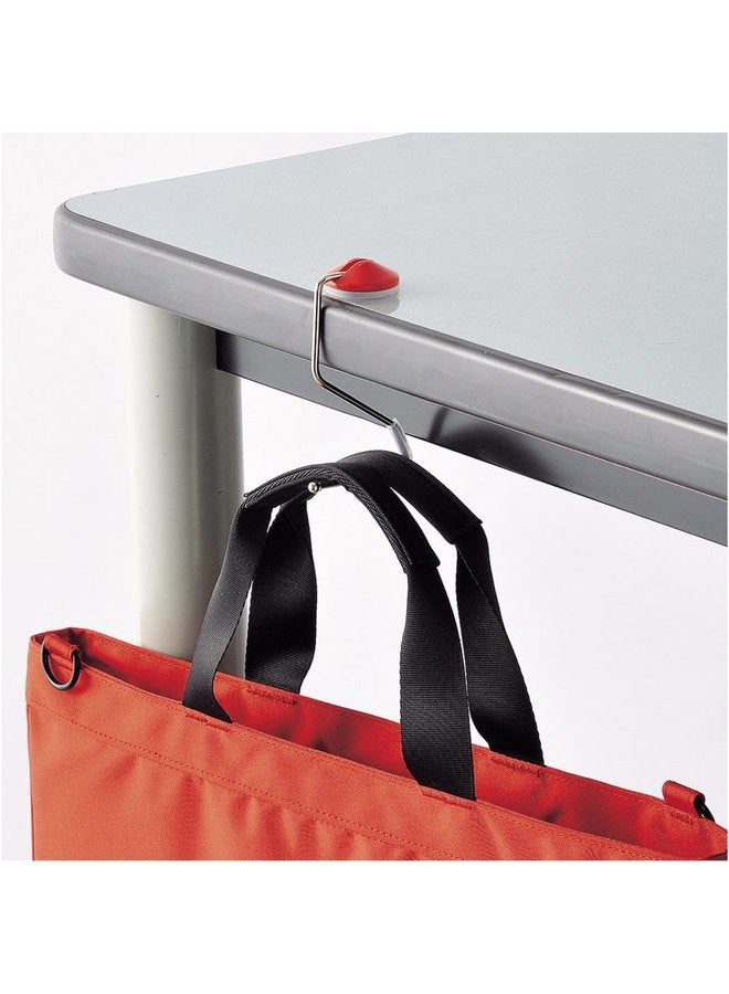 LIHITLAB LIHIT LAB Lightweight Purse Hanger for Table, Bag Hanger, Purse Holder, Desk Hook for Gym, Restaurant, Office, Holds up to 11 pounds, 4" x 2'', Beige (A7595-16) - Image 2