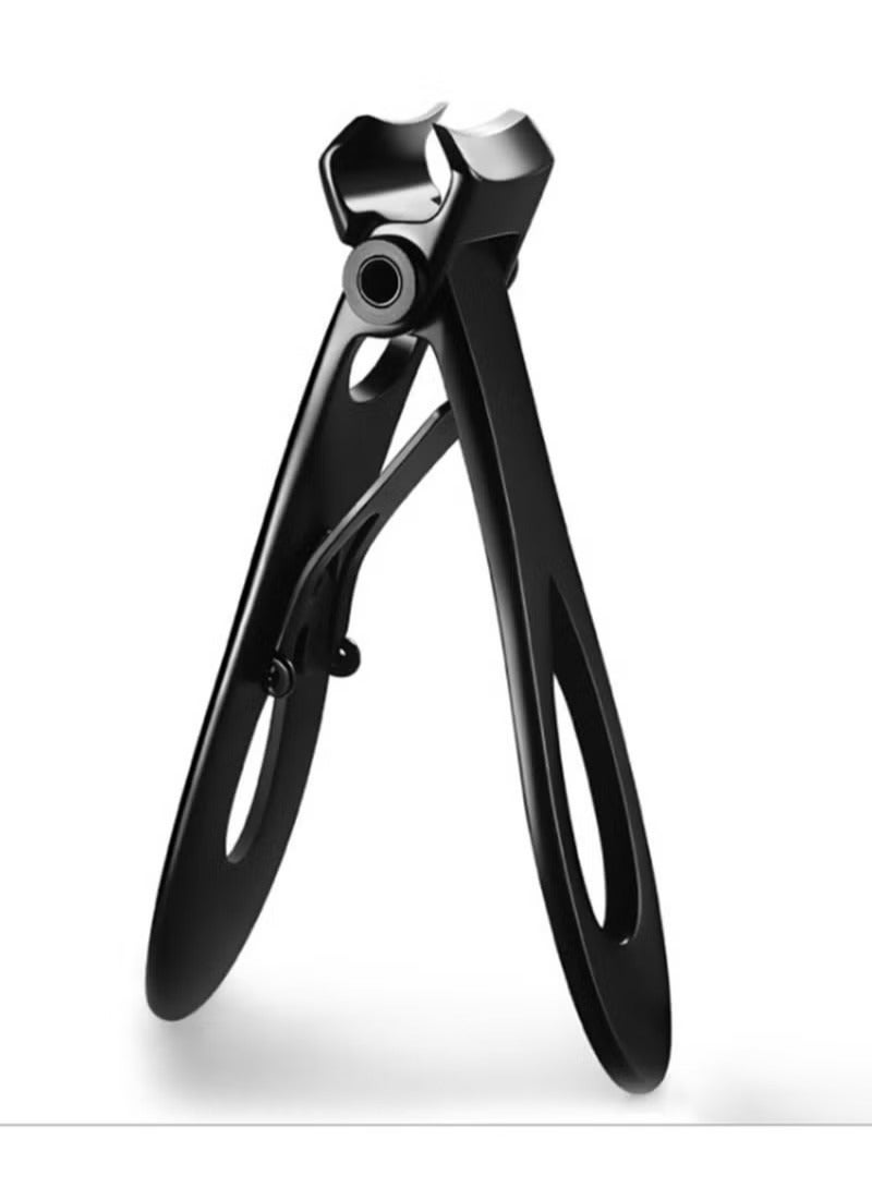 Nail Clipper - Wide-Opening Jaws Sharp Nail Cutter Sturdy Stainless Steel Fingernail Clippers Toenail Clippers for Thick and Hard Nails (Black) - Image 1
