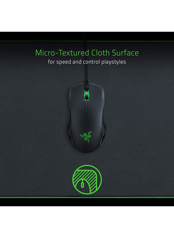 Razer Goliathus Chroma Gaming Mousepad, Customizable Chroma RGB Lighting, Soft, Cloth Material, Balanced Control & Speed, Non-Slip Rubber Base - Classic Black - Image 3