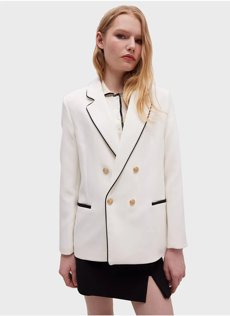 DeFacto Oversize Fit Jacket Collar Blazer