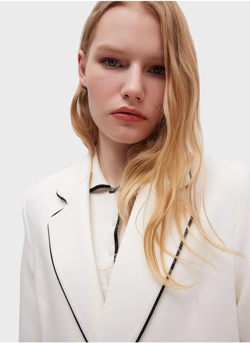 DeFacto Oversize Fit Jacket Collar Blazer