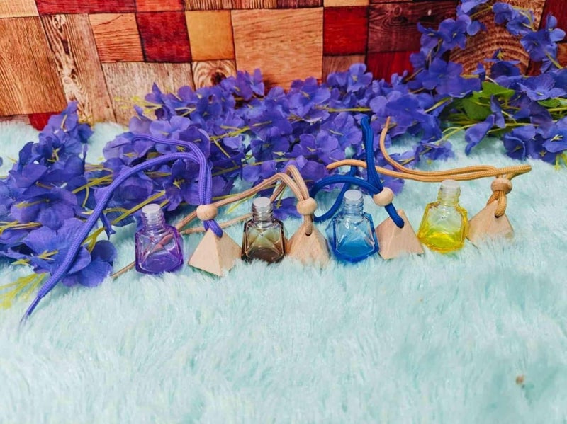 Generic Empty CarBathroom Hanging Perfume Bottle Pack of 2 10ml White Unscented Drop Passive Diffusion Air Freshener Car Interiors Bathrooms Homes Offices Shoes Racks - Image 3