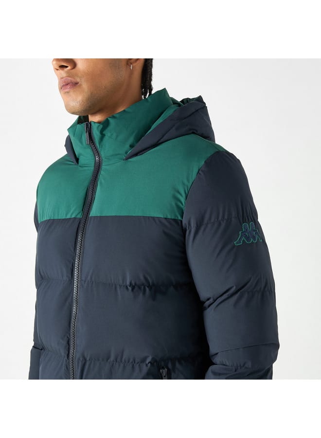 Kappa Kappa Colourblock Zip-Through Hooded Jacket  - Image 4
