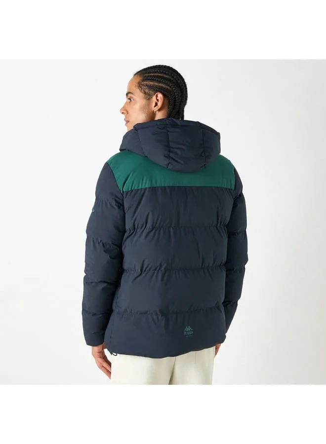 Kappa Kappa Colourblock Zip-Through Hooded Jacket