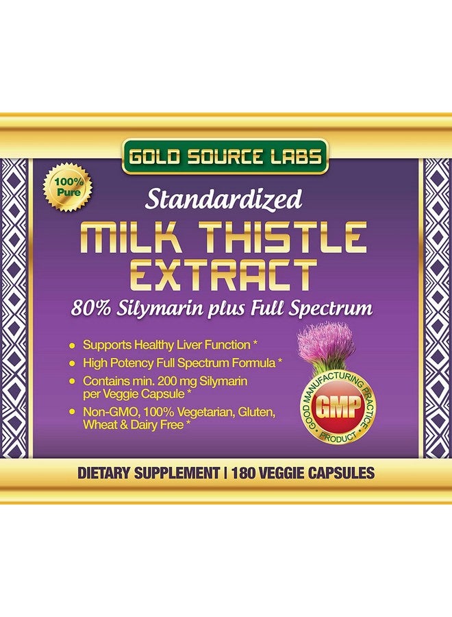 Gold Source Labs كبسولات حليب الشوك العضوي، 180 كبسولة، مسحوق حليب الشوك النقي بالإضافة إلى 80% مستخلص سيليمارين المعقد القياسي، 450 ملغ، مكمل طبيعي لصحة الكبد، تعزيز المناعة، إزالة السموم والتنظيف - Image 5