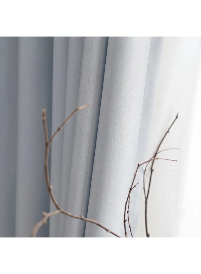 Amali Blackout Plain Curtains 274 cm x 127 cm - 2 Panels, 100% Polyester, Grommet Top, Thermal Insulated, Noise Reducing, Light Blocking - Image 3