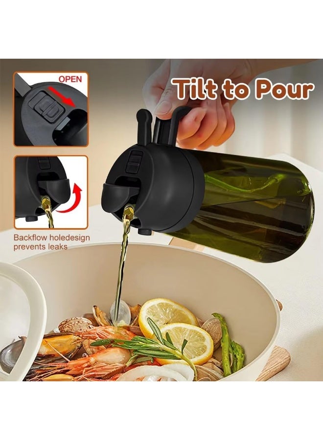 Lynacz Original All-in-One Oil Sprayer & Dispenser Bottle Durable Glass Container with Controlled Pour Spout for Modern Cooking - Image 5