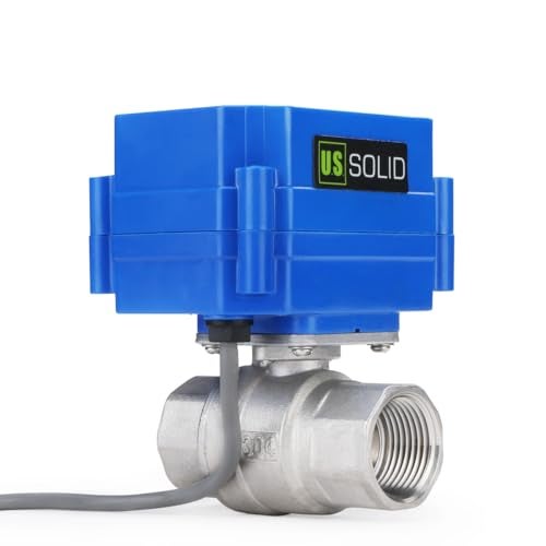 U.S. Solid 3/4" Motorized Ball Valve, Stainless Steel Electrical Valve with Full Port, 9-24V DC, 5 Wire Setup, Compatible with Indicator Lights for Open/Closed Position - Image 3