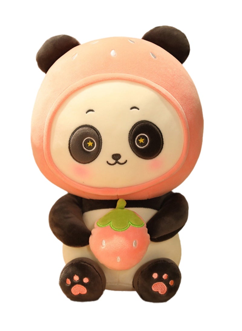 35 CM Cute Panda Plush Toy Soft Stuffed Cartoon Animal Doll For Girls And Boys All Ages Gift（Pink） - Image 1