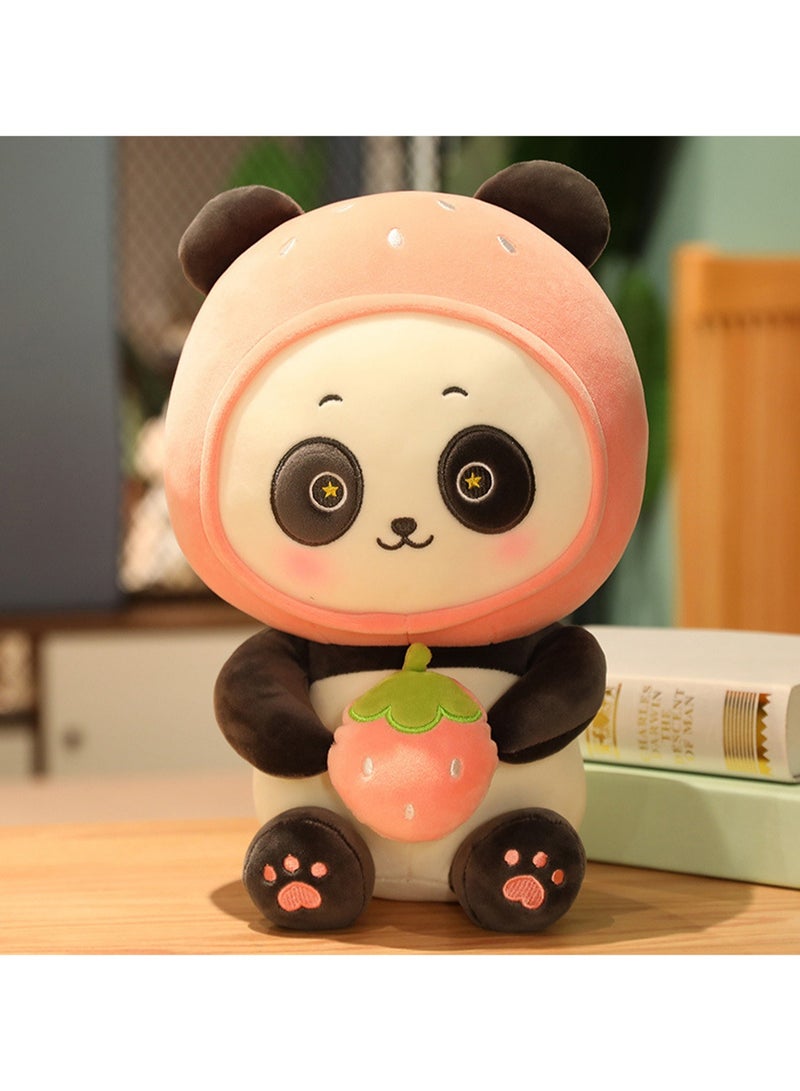 35 CM Cute Panda Plush Toy Soft Stuffed Cartoon Animal Doll For Girls And Boys All Ages Gift（Pink） - Image 3