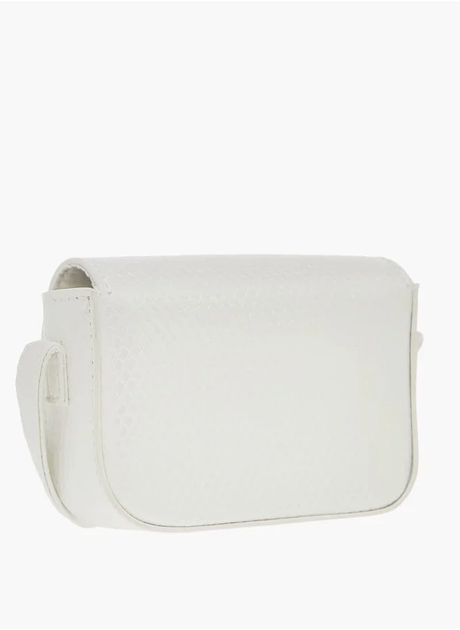 فلورا بيلا من شو إكسبرس Girls Embellished Crossbody Bag With Adjustable Strap And Magnetic Closure Ramadan Collection