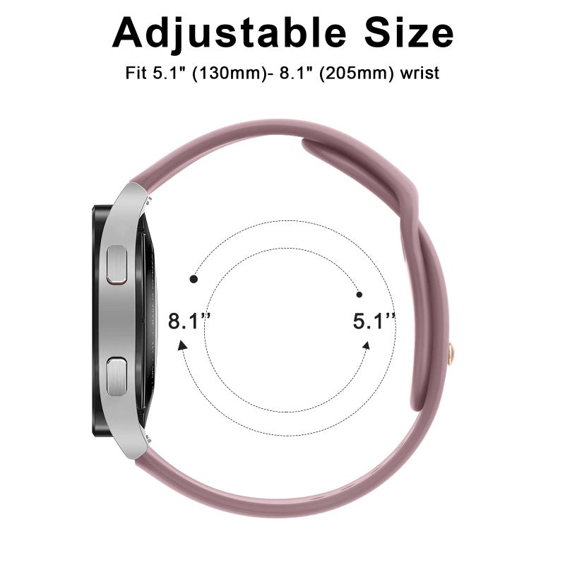 Vanjua Bands Compatible with Garmin Venu 2 Plus / Venu Sq / Venu / Vivoactive 3 Watch Band Women Men, Soft Silicone Sport Replacement Strap for Garmin Vivomove Sport, Vivoactive 3 Music, Forerunner - Image 5