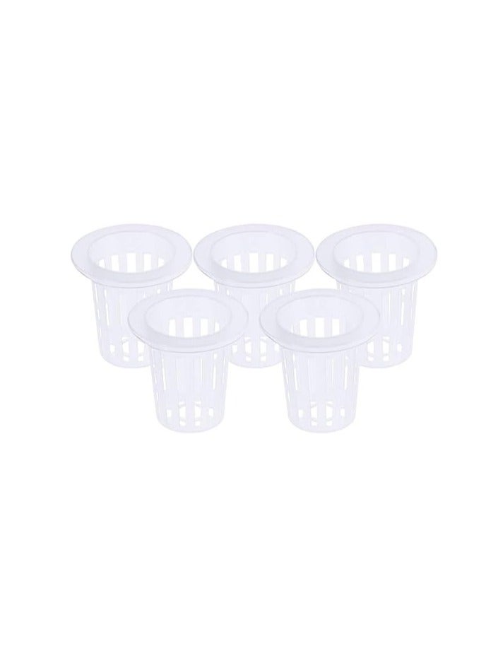 Yardwe Yardwe Plastic Hydroponic Slotted Mesh Soilless Culture Pot for Vegetable for Garden, Greenhouse, 50 Pieces 