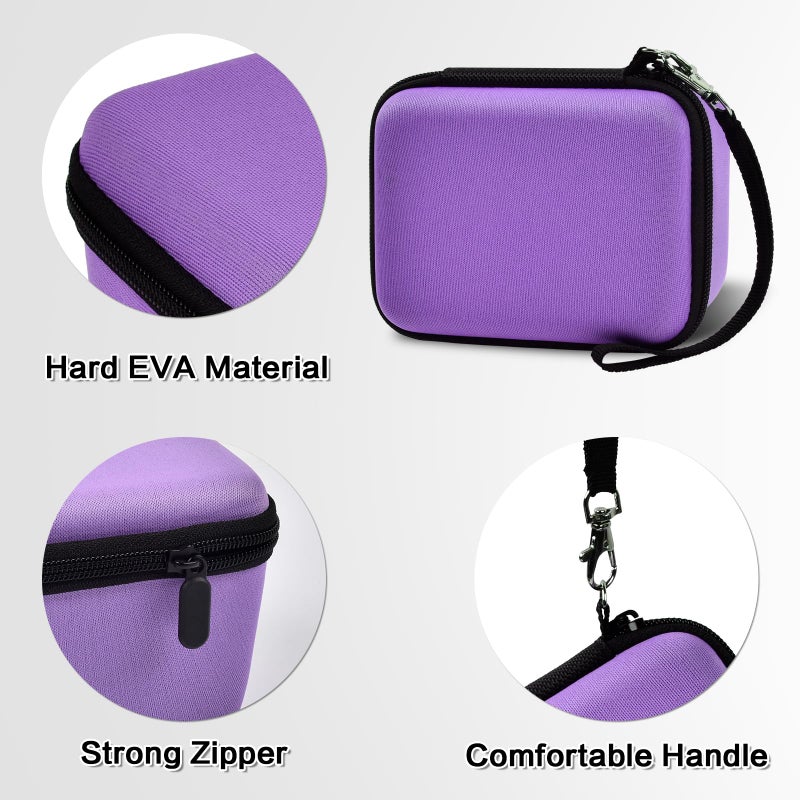 Comecase Vlogging Camera Case Compatible with for Duluvulu/for VJIANGER/for JGIPL/for TEBNGIHNM 4K Digital Cameras for Youtube. Vlog Camera Carrying Storage for Lens, Cable and Other Accessories - Purple - Image 3