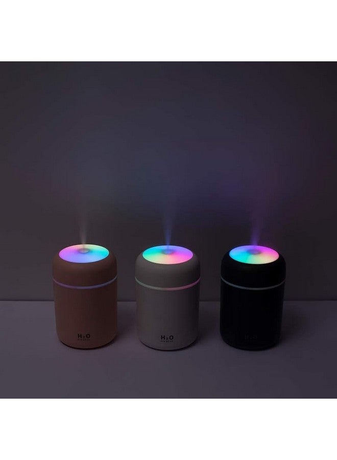 SELLER ZONE Humidifiers With Colorful Light For Room, Bedroom, Office, Car (Gray), 300 Ml - Image 2